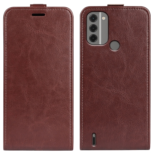 

For Nokia C31 R64 Texture Vertical Flip Leather Phone Case(Brown)