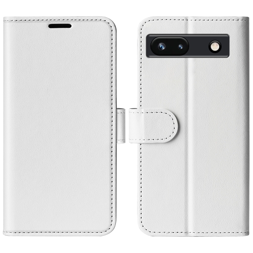 

For Google Pixel 7a R64 Texture Horizontal Flip Leather Phone Case(White)