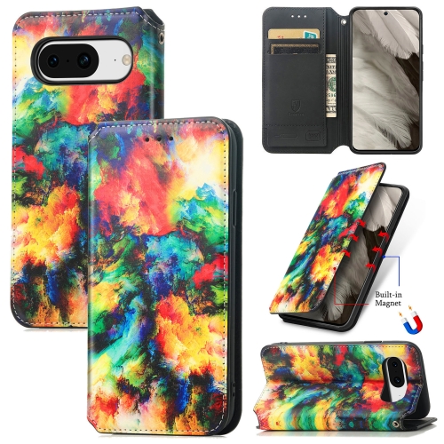 

For Google Pixel 8 Pro CaseNeo Colorful Magnetic RFID Anti-theft Leather Phone Case(Color)