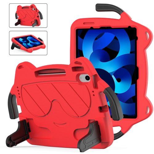 

For iPad Air 2022 / Air 2020 10.9 Ice Baby EVA Shockproof Hard PC Tablet Case(Red+Black)