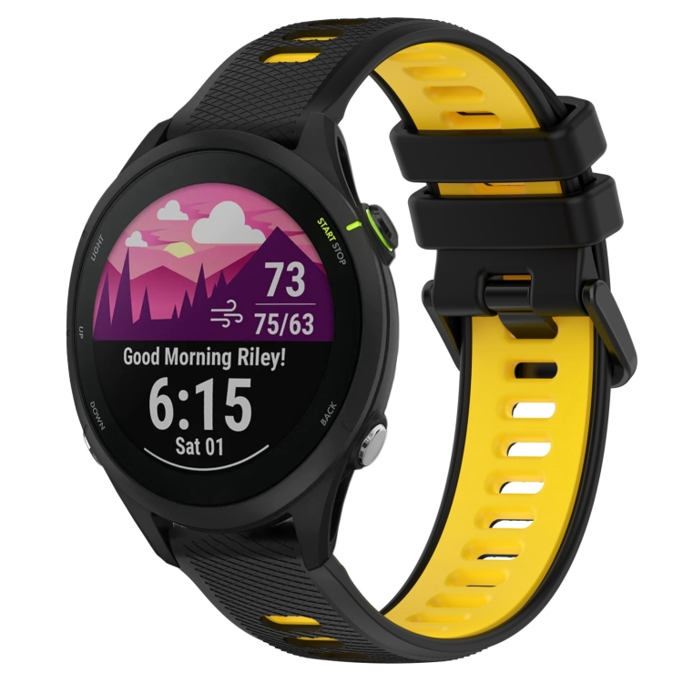 Per Garmin Forerunner 255 Music 22mm Cinturino sportivo in