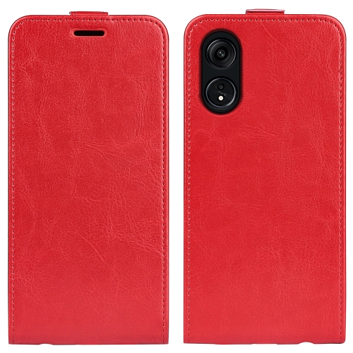 

For OPPO A1 Pro 5G / Reno8 T 5G R64 Texture Single Vertical Flip Leather Phone Case(Red)