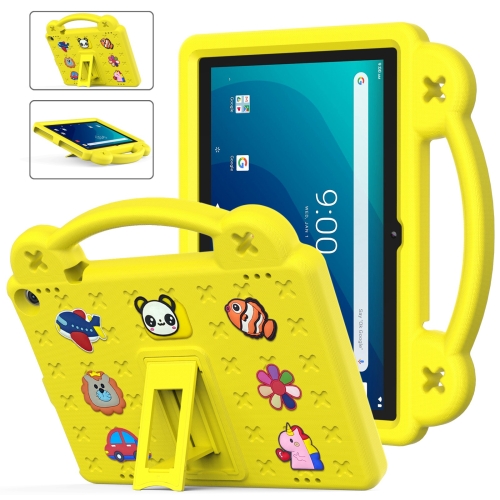 

For Walmart Onn 10.1 2022 / 100071485 Handle Kickstand Children EVA Shockproof PC Tablet Case(Yellow)