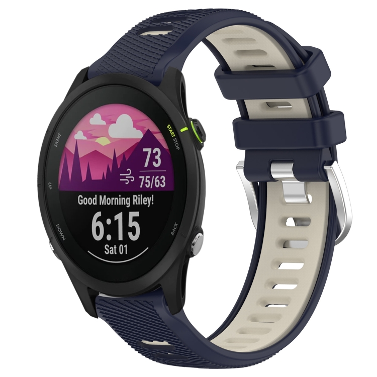 Per Garmin Forerunner 255S Music 18mm Cinturino sportivo in