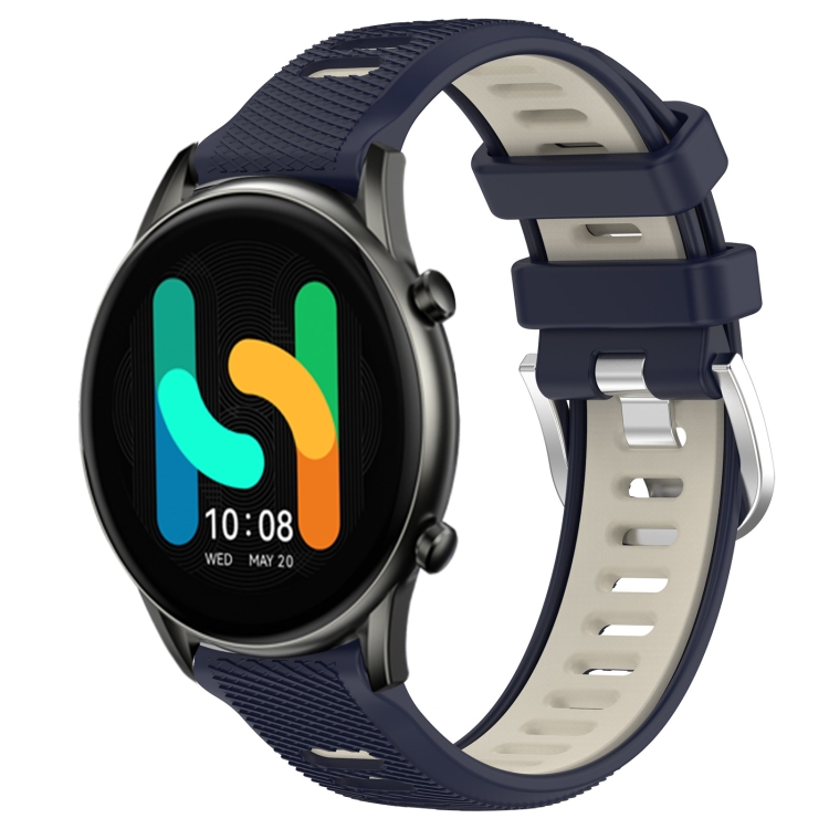 For Xiaomi MI Watch Color 22mm Sports Two-Color Steel Buckle