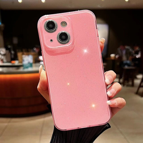 

For iPhone 13 Jelly Glitter Solid Color TPU Phone Case(Pink)