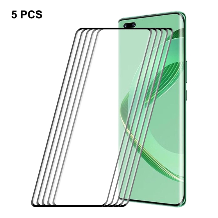 

For Huawei Nova 11 Pro / 11 Ultra 5pcs ENKAY Hat-Prince 3D Curved Full Glue Tempered Glass Film