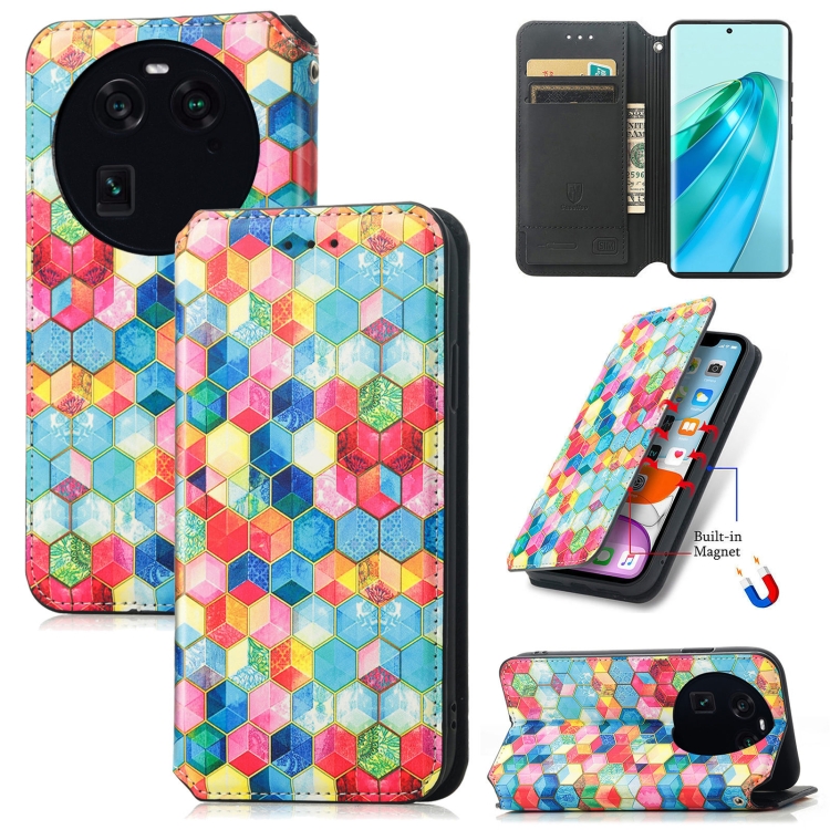 

For OPPO Find X6 CaseNeo Colorful Magnetic Leather Phone Case(Magic Space)