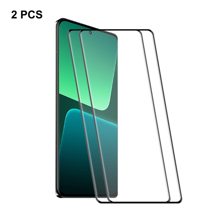 

For Xiaomi 13 Pro / 13 Ultra 2pcs ENKAY Hat-Prince 3D Curved Full Glue Tempered Glass Film