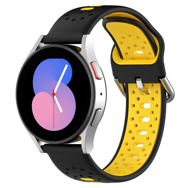 For Samsung Galaxy Watch 44mm 20mm Breathable Two-Color