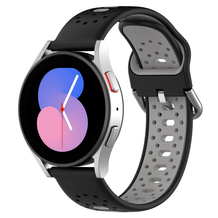 For Samsung Galaxy Watch 40mm 20mm Breathable Two-Color Silicone