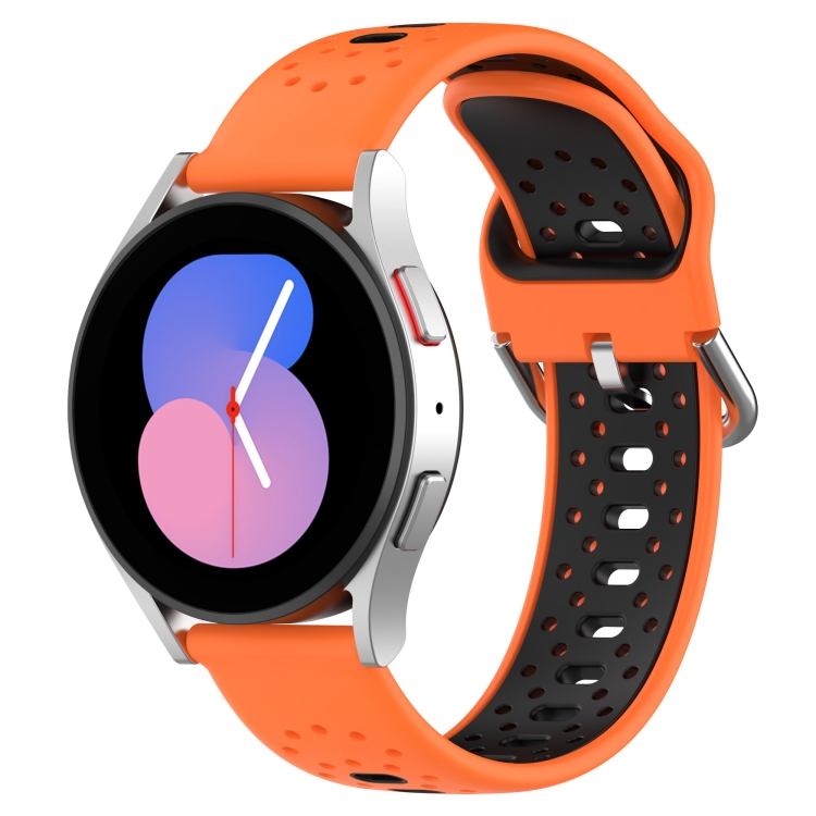 For Samsung Galaxy Watch Active 40mm 20mm Breathable Two-Color