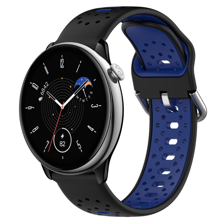 Para Amazfit GTR Mini 20mm respirável pulseira de silicone de duas