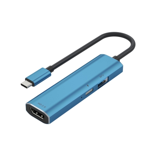 

V264 3 in 1 USB-C / Type-C to USB3.0 + PD3.0 + HD2.0 3-Ports Multi Splitter Adapter OTG HUB