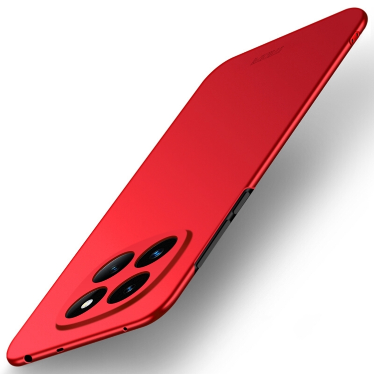 

For Xiaomi Redmi Note 14 Pro+ MOFI Micro-Frosted PC Ultra-thin Hard Phone Case(Red)