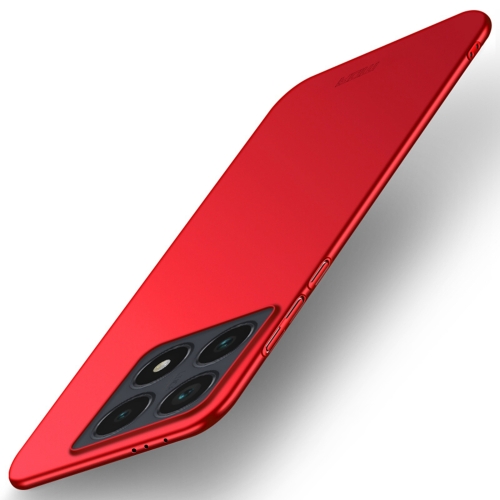 

For Xiaomi 14T MOFI Micro-Frosted PC Ultra-thin Hard Phone Case(Red)