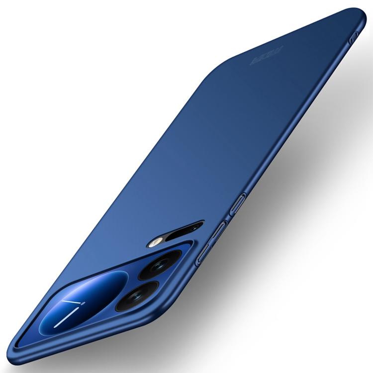 

For Xiaomi 17 Pro MOFI Micro-Frosted PC Ultra-thin Hard Phone Case(Blue)