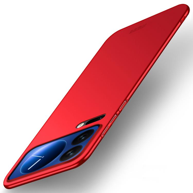 

For Xiaomi 17 Pro Max MOFI Micro-Frosted PC Ultra-thin Hard Phone Case(Red)