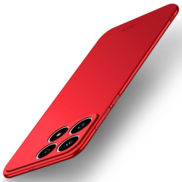 

For Redmi K90 / Poco F8 Pro MOFI Micro-Frosted PC Ultra-thin Hard Phone Case(Red)