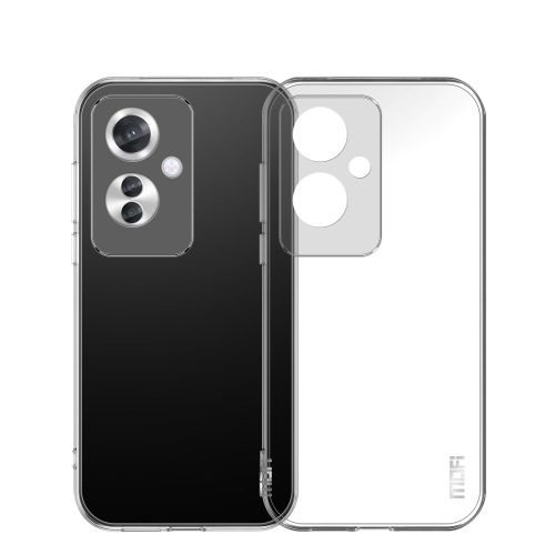 For OPPO Reno11 F MOFI Ming Series Transparent Ultra-thin TPU Phone Case(Transparent) for oppo a2 pro mofi ming series transparent ultra thin tpu phone case transparent