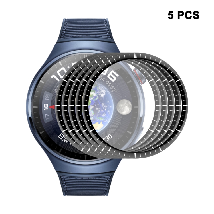 

5pcs For Huawei Watch 4 Pro ENKAY 3D Full Coverage Soft PC Edge + PMMA HD Screen Protector Film