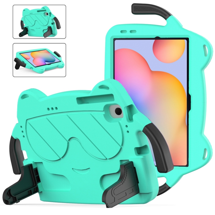 

For Samsung Galaxy Tab S6 Lite 10.4 Ice Baby EVA Shockproof Hard PC Tablet Case(Mint Green+Black)