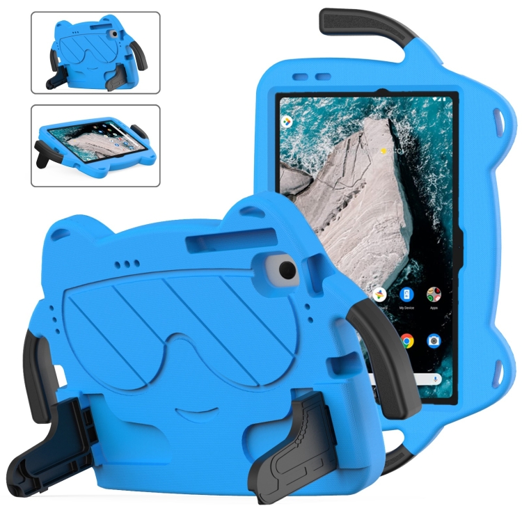 

For Nokia T20 10.36 2021 Ice Baby EVA Shockproof Hard PC Tablet Case(Sky Blue+Black)