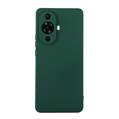 

For Huawei Nova 11 ENKAY Hat-Prince Liquid Silicone Shockproof Soft Phone Case(Dark Green)