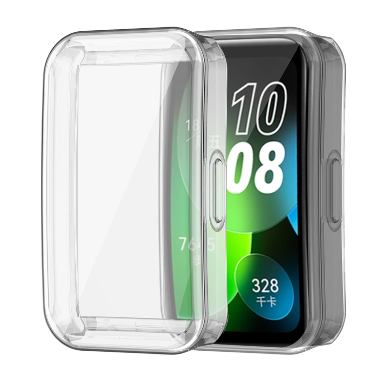 

For Huawei Band 8 ENKAY Hat-Prince Full Coverage Transparent Soft TPU Watch Case with Screen Protection