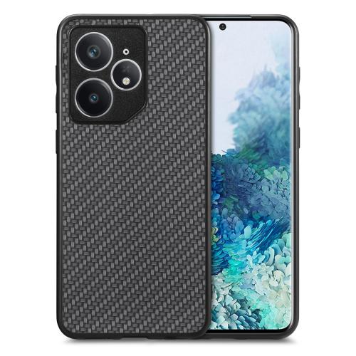 

For Realme Neo7 Carbon Fiber Texture Leather Back Cover Phone Case(Black)