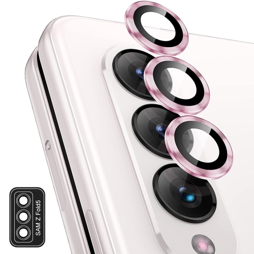 

For Samsung Galaxy Z Fold5 / A25 5G ENKAY Hat-Prince 9H Rear Lens Aluminium Alloy Tempered Glass Film(Pink)