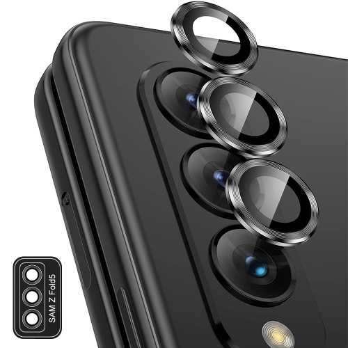 

For Samsung Galaxy Z Fold5 / A25 5G ENKAY Hat-Prince 9H Rear Lens Aluminium Alloy Tempered Glass Film(Black)