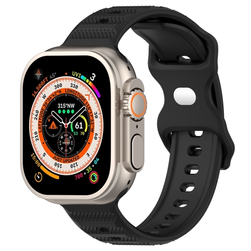 Apple Watch 7用 41mm リバースバックル ドットテクスチャシリコン時計 ...