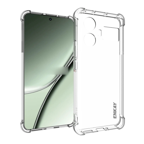 Para OPPO A58 4G Global ENKAY Clear TPU Funda de teléfono antideslizante a  prueba de golpes