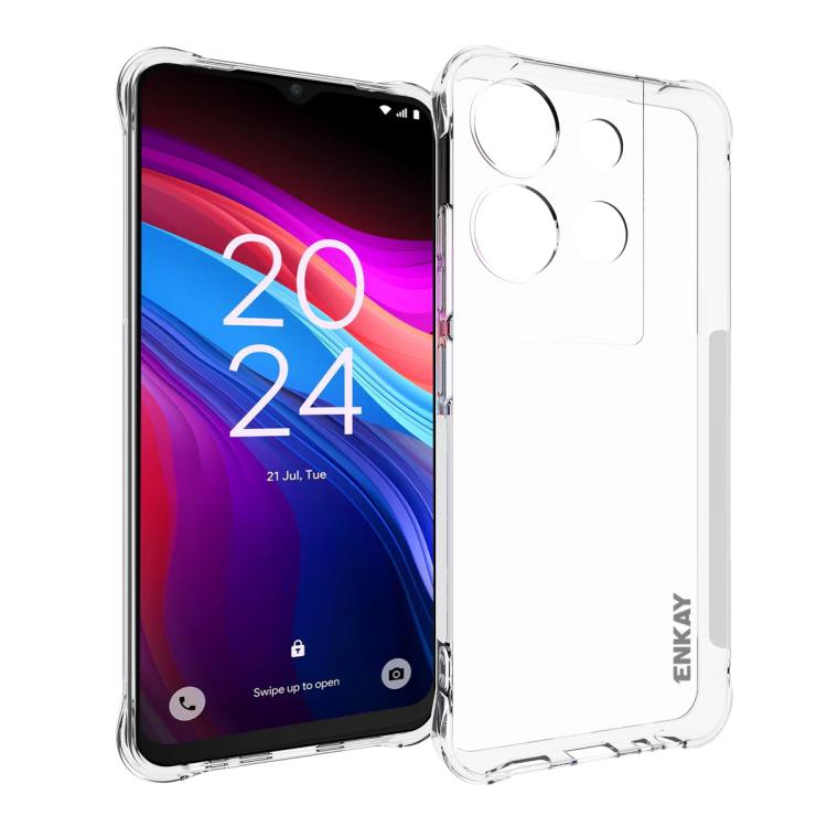 

For TCL 503 4G ENKAY Hat-Prince Transparent TPU Shockproof Phone Case