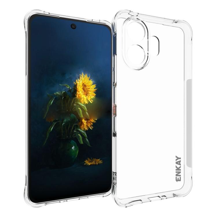 

For TCL NxtPaper 70 Pro ENKAY Hat-Prince Transparent TPU Shockproof Phone Case