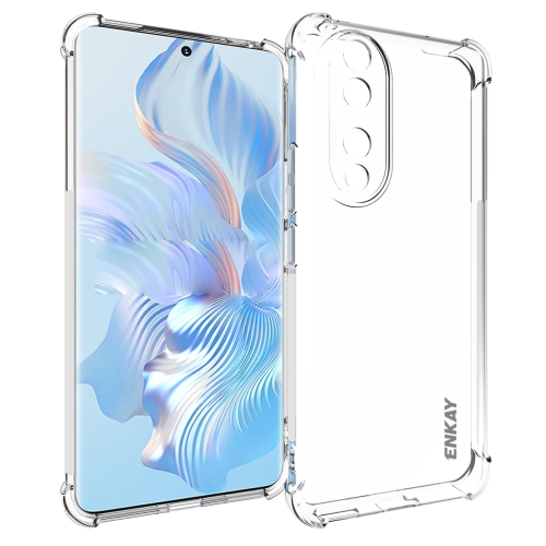 

For Honor 90 ENKAY Hat-Prince Transparent TPU Shockproof Phone Case