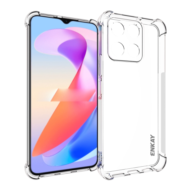 

For Honor X6A 4G ENKAY Hat-Prince Transparent TPU Shockproof Phone Case