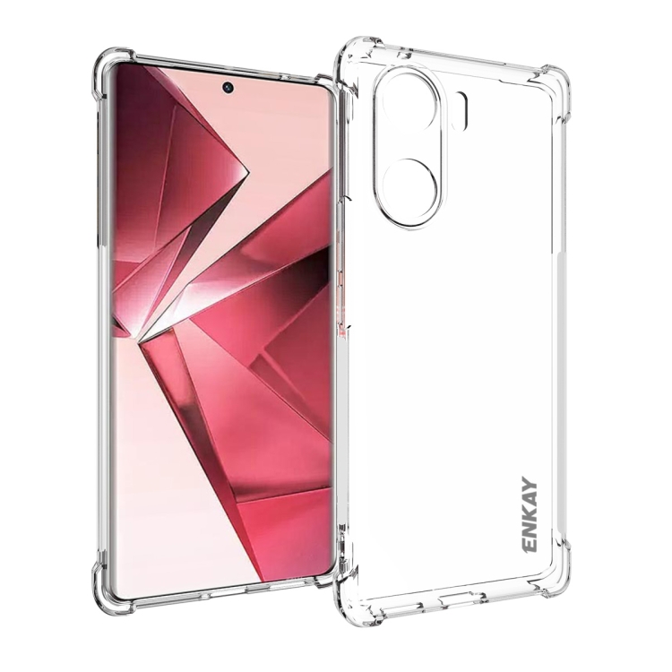 

For vivo V29e ENKAY Transparent TPU Shockproof Anti-slip Phone Case