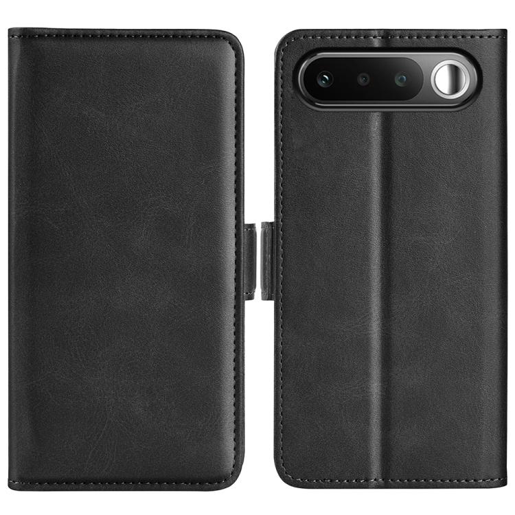 

For Realme 16 5G Dual-side Magnetic Buckle Horizontal Flip Leather Phone Case(Black)