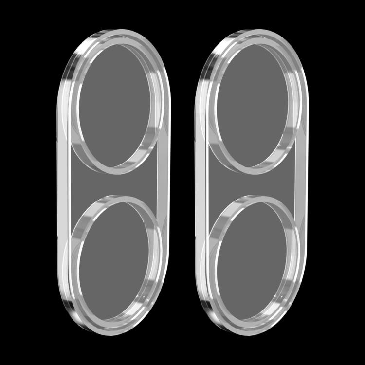 

For Samsung Galaxy Flip7 2pcs ENKAY Hat-Prince 9H Rear Camera Lens Tempered Glass Film(Transparent)