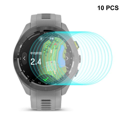 

For Garmin Approach S70 10pcs ENKAY 0.2mm 9H Tempered Glass Screen Protector Watch Film