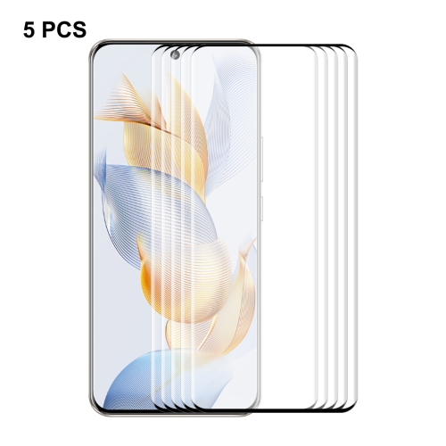 

For Honor 90 5pcs ENKAY Hat-Prince Hot Bending Full Coverage Side Glue Tempered Glass Film