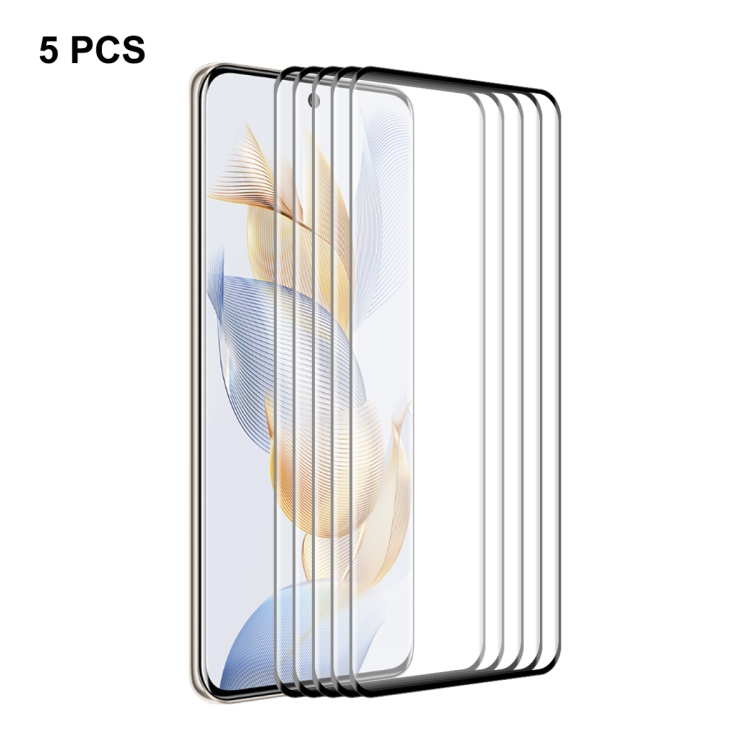 

For Honor 90 5pcs ENKAY Hat-Prince 3D Curved Full Glue High Sense Tempered Glass Film
