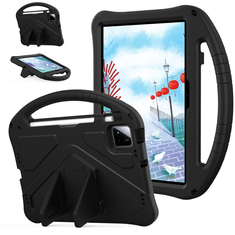 

For Xiaomi Pad 7 Pro EVA Shockproof Tablet Case with Holder(Black)