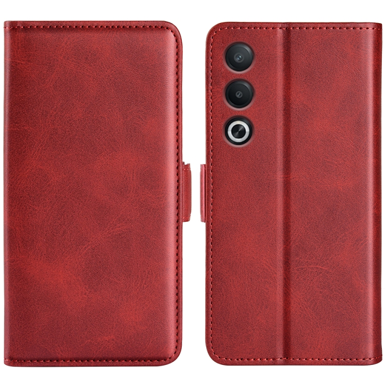 

For OPPO A3 Pro Global Dual-side Magnetic Buckle Horizontal Flip Leather Phone Case(Red)