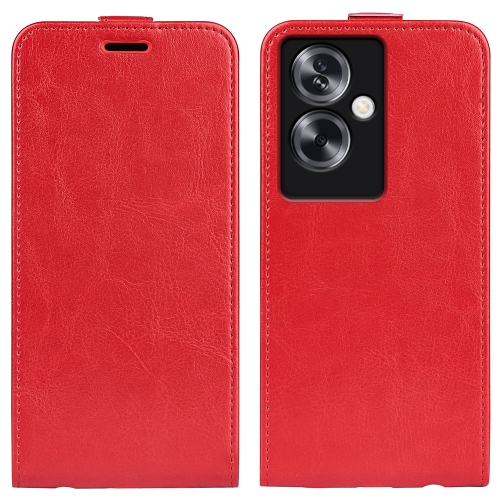 

For OPPO A79 R64 Texture Single Vertical Flip Leather Phone Case(Red)