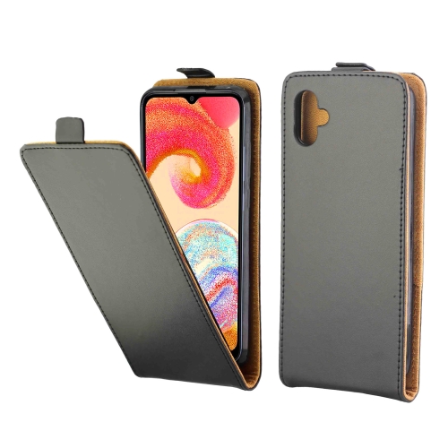 

For Samsung Galaxy A04e Vertical Flip Leather Case with Card Slot(Black)