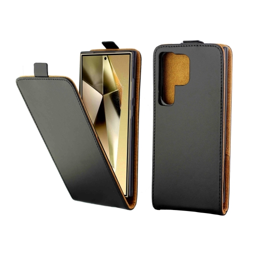

For Samsung Galaxy S24 Ultra 5G Vertical Flip Leather Case with Card Slot(Black)