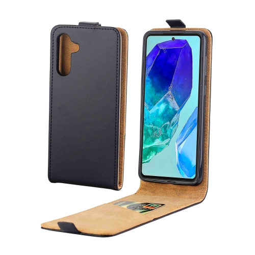 

For Samsung Galaxy M55 5G Vertical Flip Leather Case with Card Slot(Black)